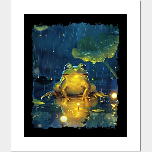 Charming Frog Design - Cute Amphibian Art Wall Art by Whimsy Works